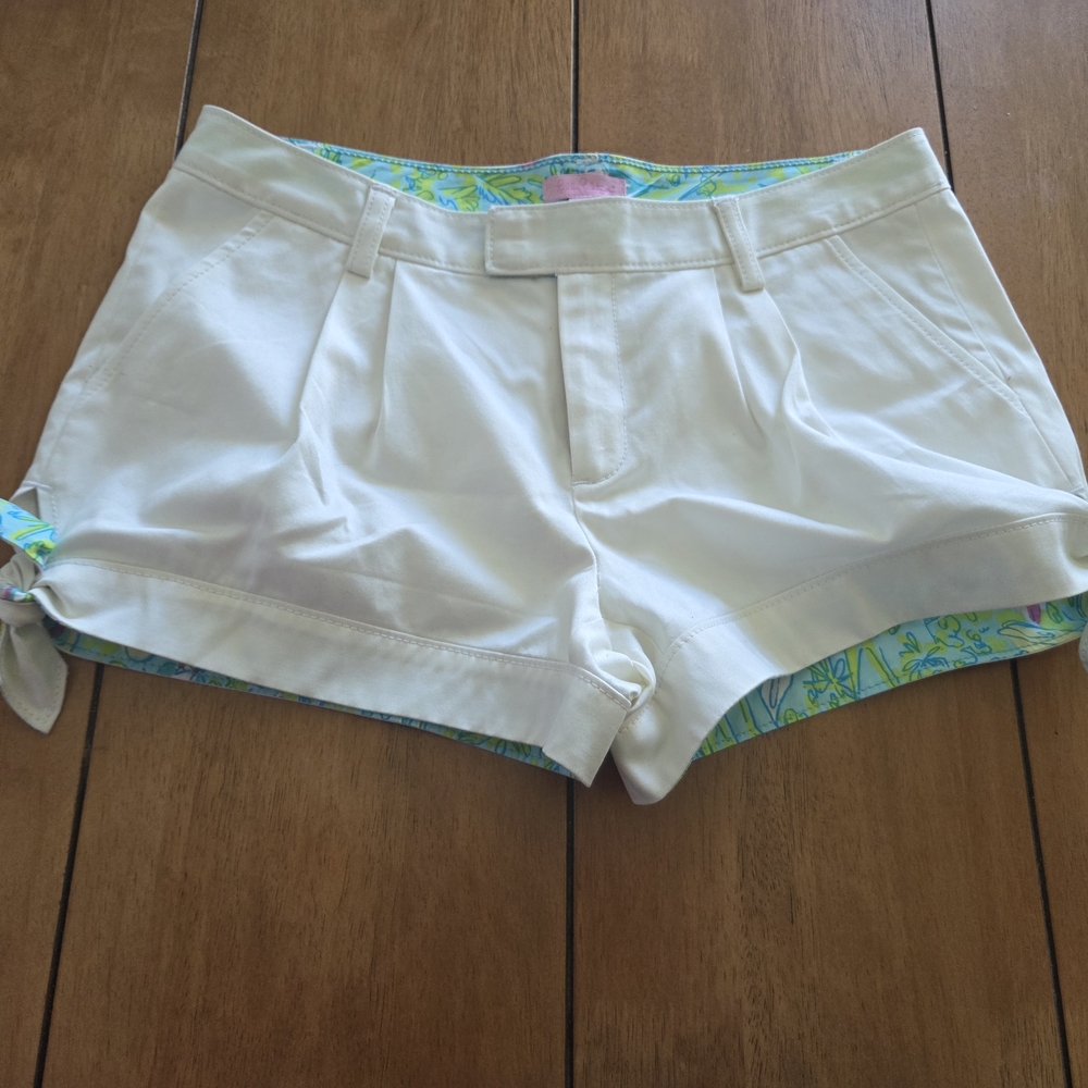 Lilly Pulitzer High Waist White Shorts